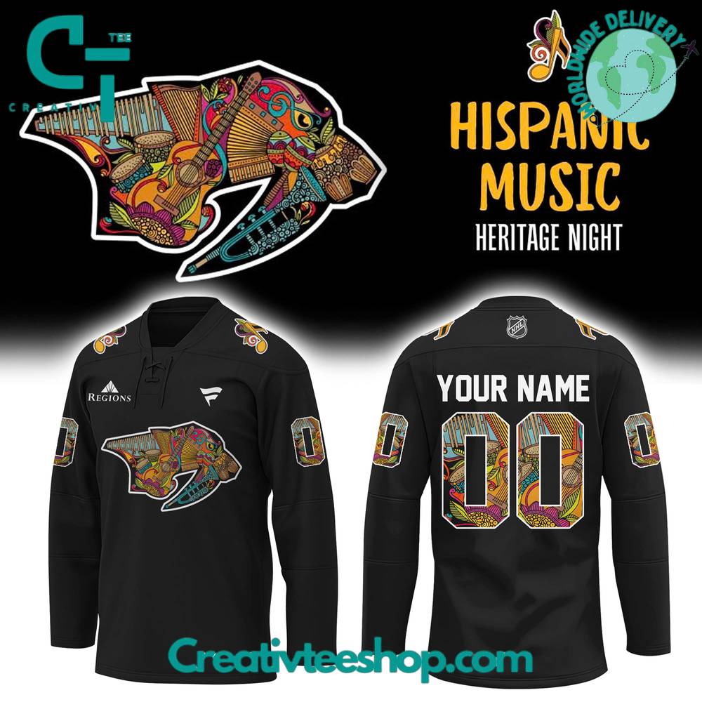 Nashville Predators Hispanic Music Heritage Night 2024 Hockey Jersey