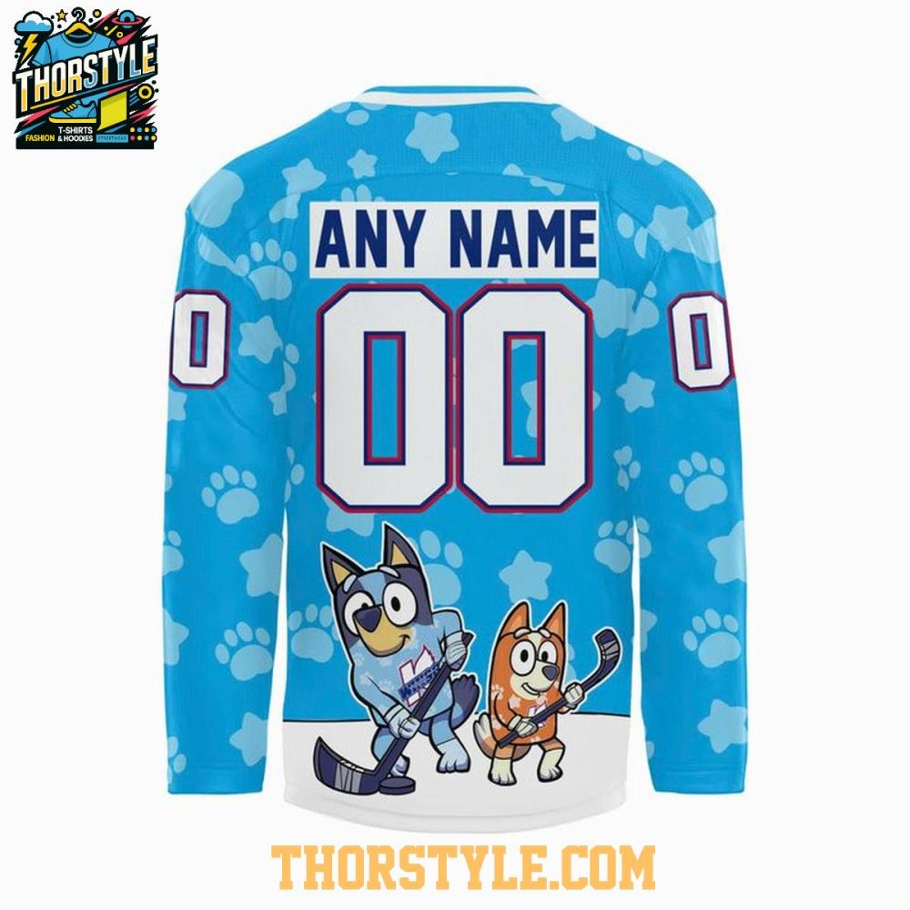 Kalamazoo Wings Bluey Night 2026 Personalized Hockey Jersey
