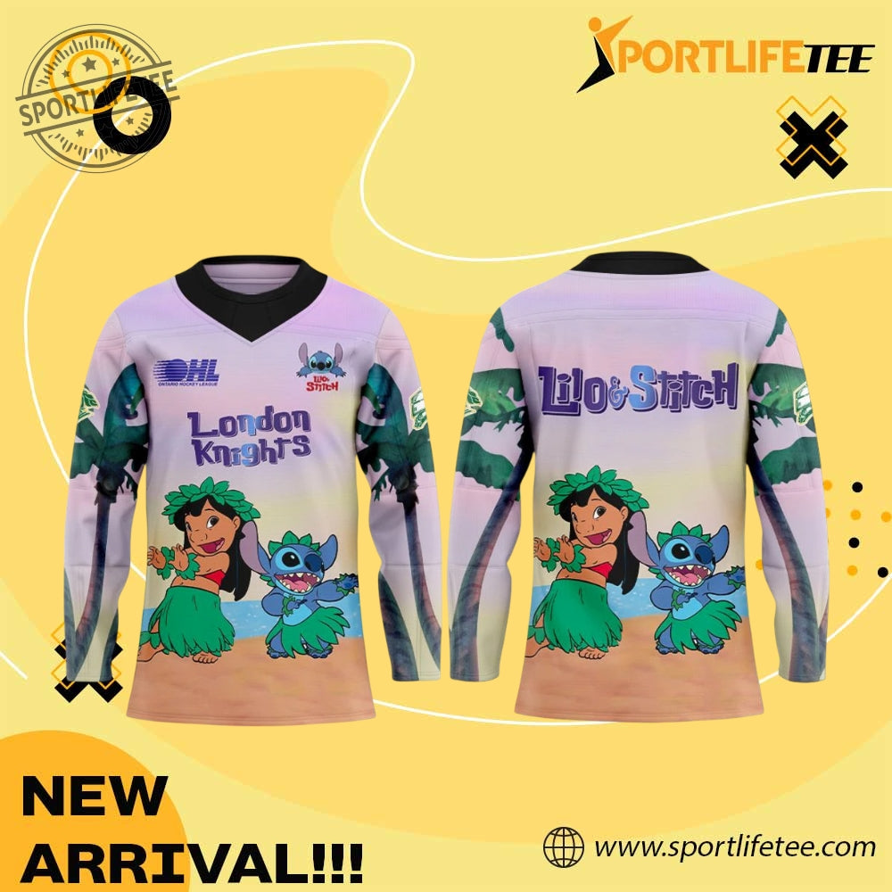 London Knights Lilo And Stitch Hockey Jersey