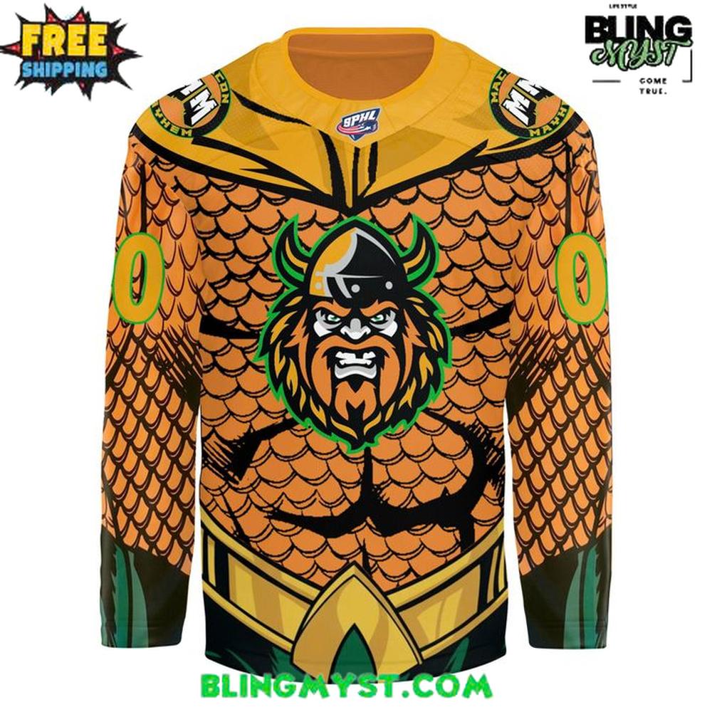 Macon Mayhem Super Hero Night 2026 Hockey Jersey