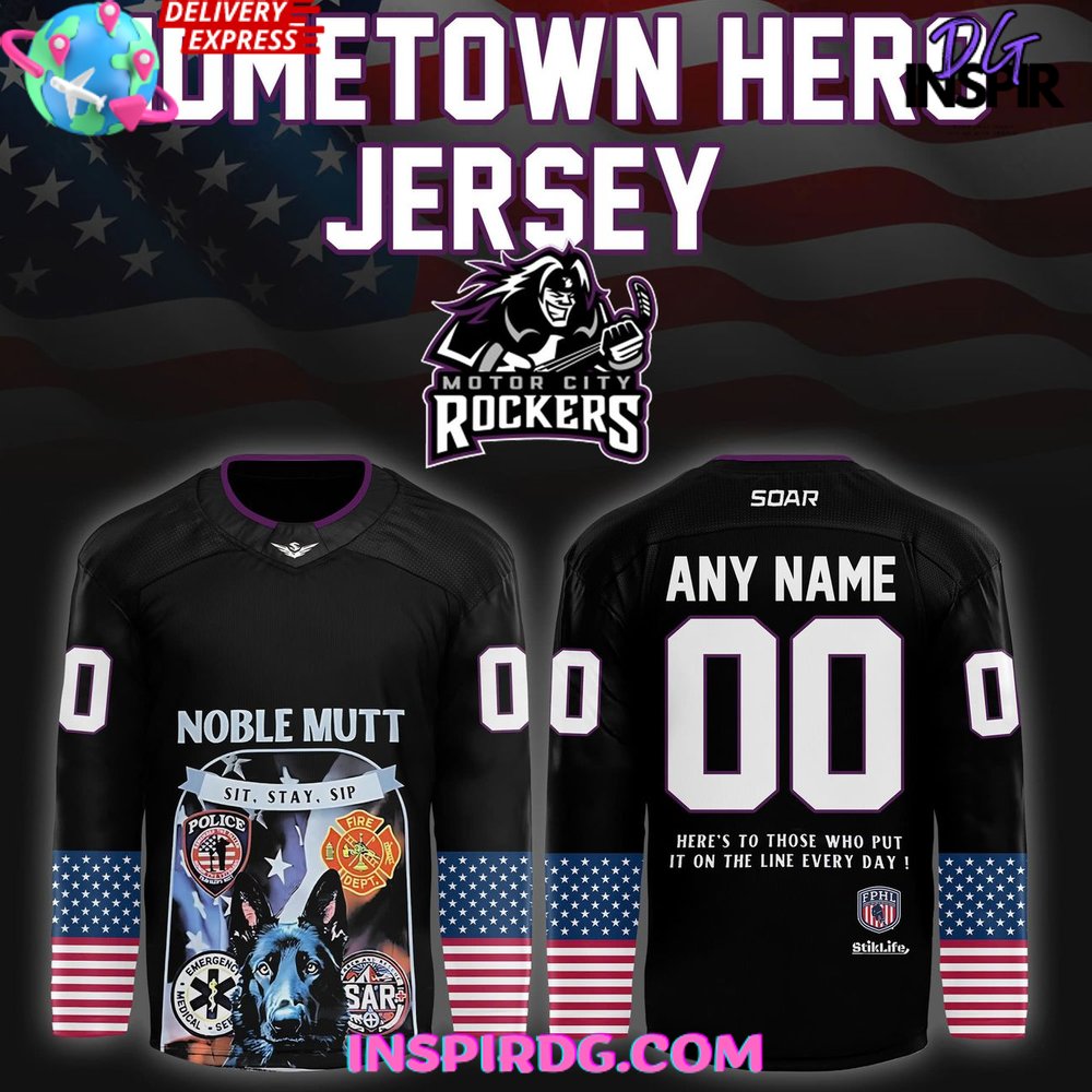 Motor City Rockers Home Town Hero 2025 Hockey Jersey
