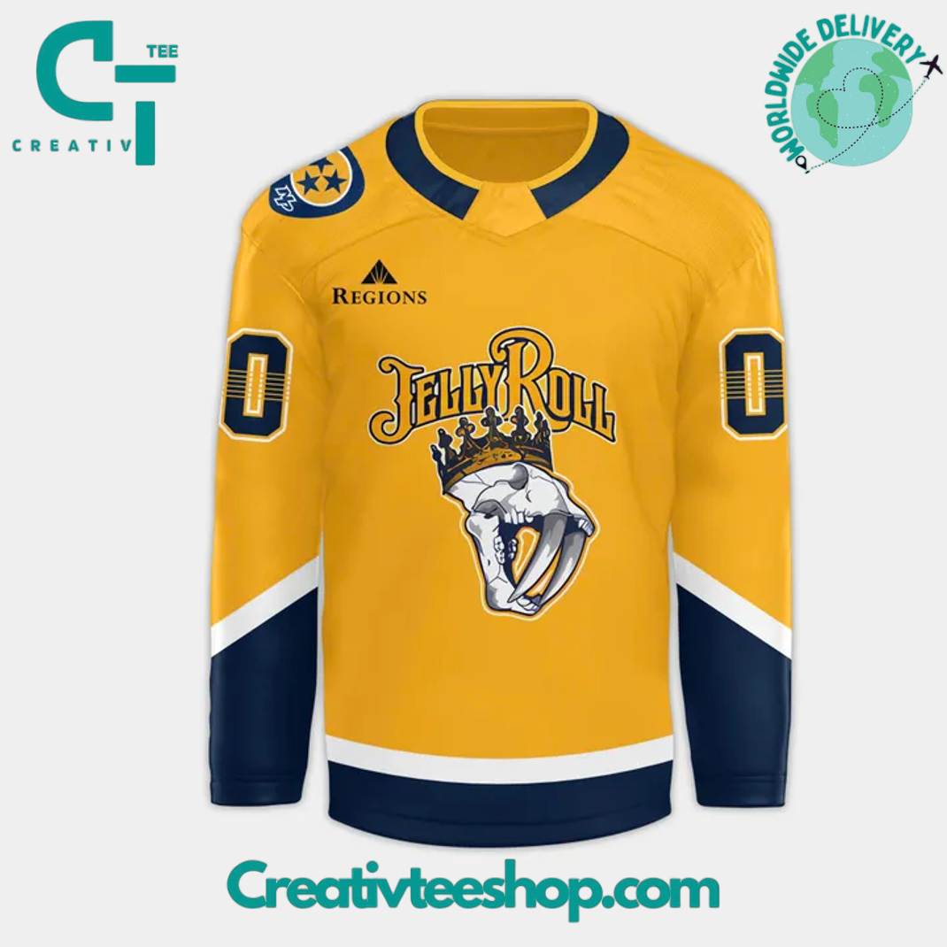 Nashville Predators X Jelly Roll Night Special Hockey Jersey