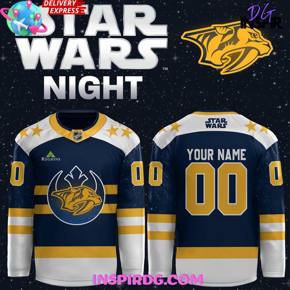 Nashville Predators X Star Wars Night 2024 Hockey Jersey