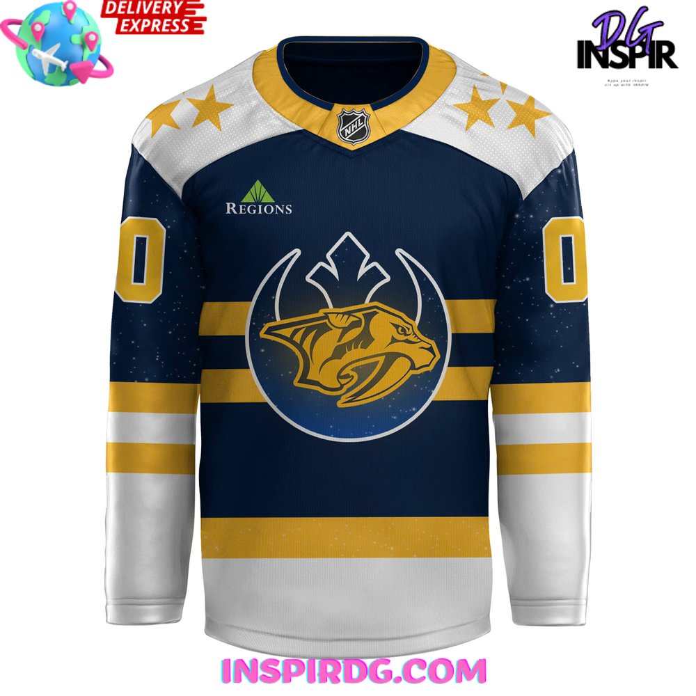 Nashville Predators X Star Wars Night 2024 Hockey Jersey