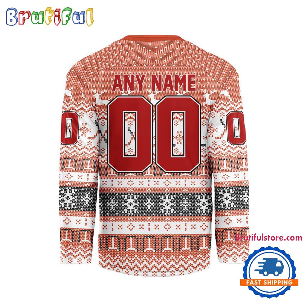 Anaheim Ducks 2025 Nhl Christmas Personalized Hockey Jersey Design