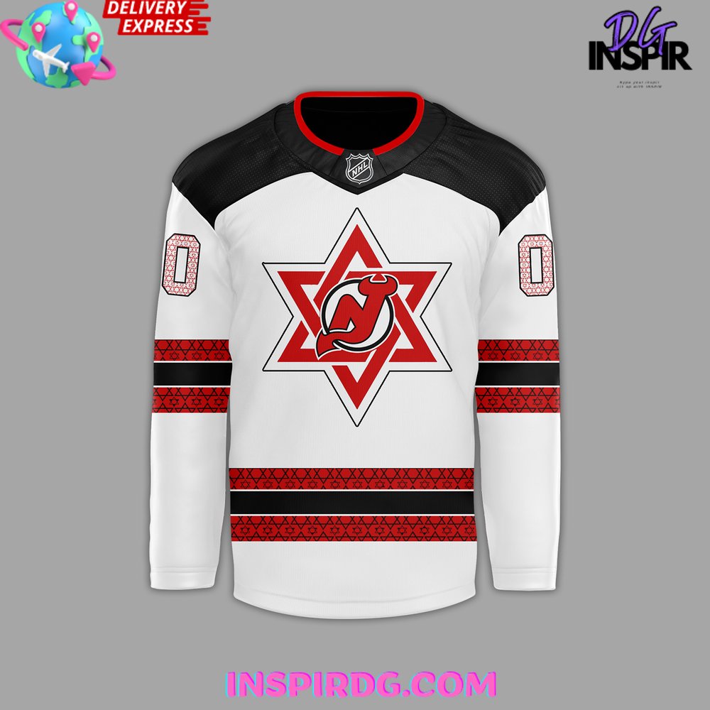 New Jersey Devils Jewish Heritage Night 2024 Hockey Jersey